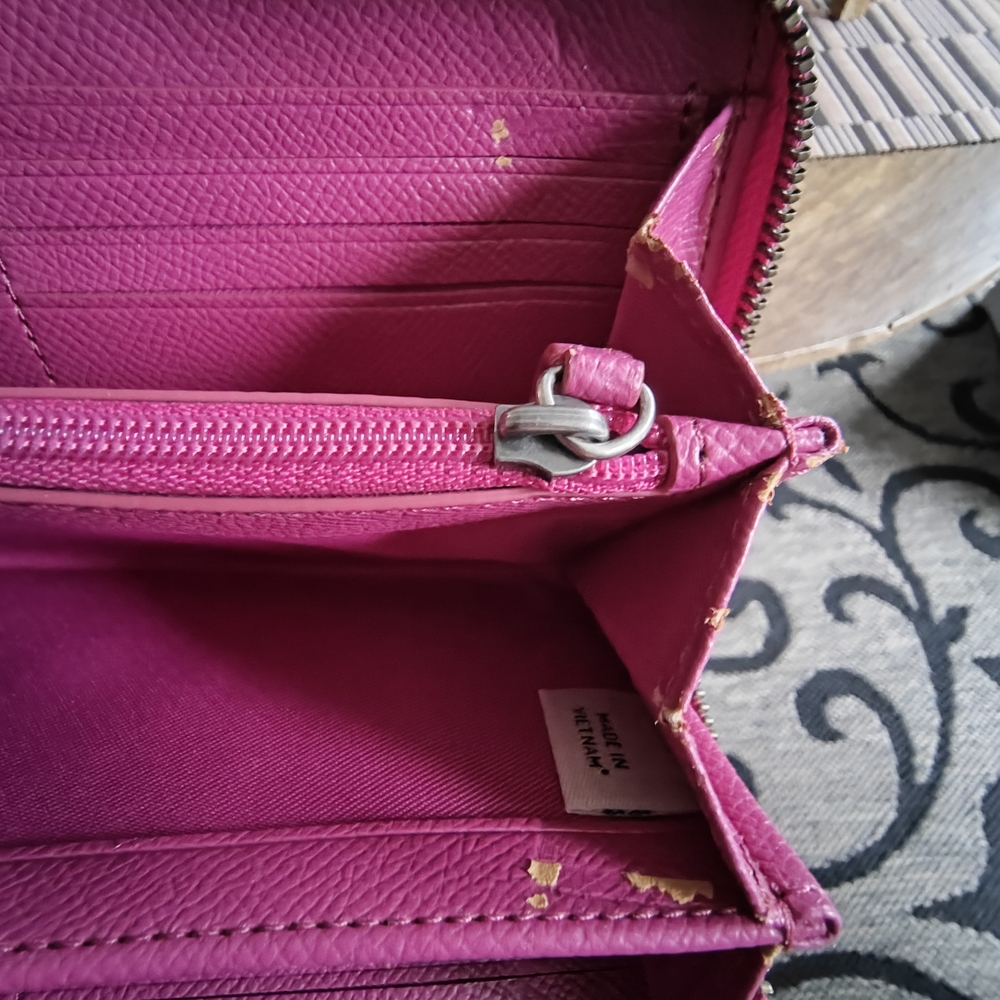 Coach Raspberry Pink Leather Wallet - Picture 12 of 13